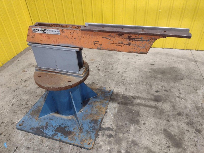 10,000 LB X 36” MAX-ROLL SINGLE ARM COIL TURNSTILE STAND: STOCK #22960