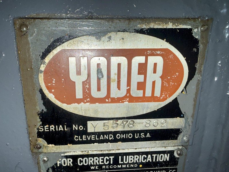 8" WIDE YODER 4-ROLL POWERED COIL FEEDER: YOBRO #24666