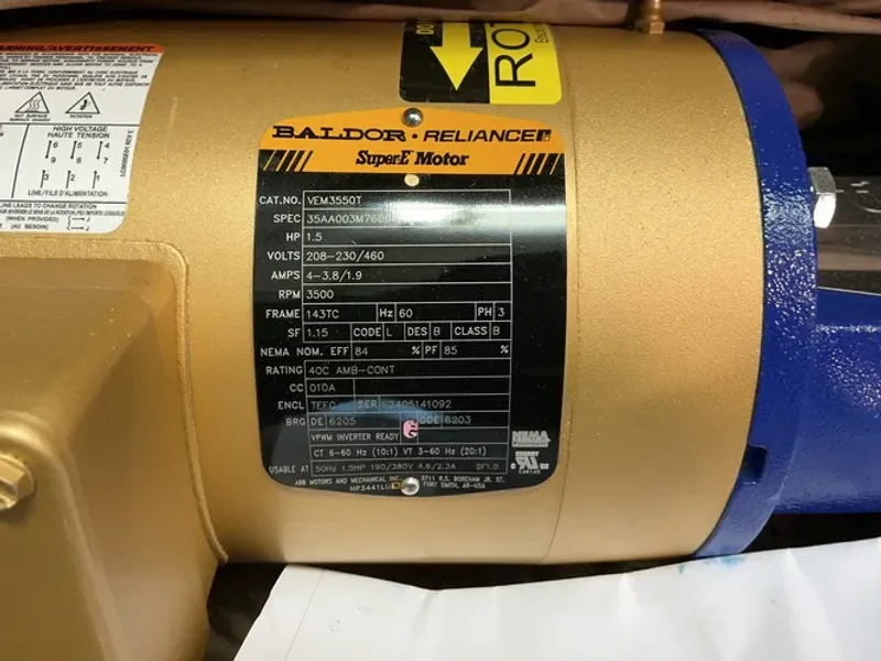 DP PUMPS 1.5 HP DPVST 6/3 B FRAME 143 TC 60HZ PUMP    -  CP246*019965