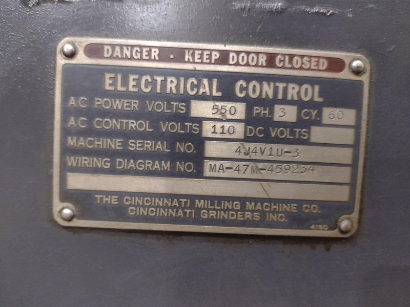 CINCINNATI NO. 4 VERTICAL MILLING MACHINE: YOBRO #24460