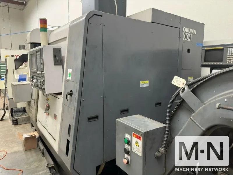 Okuma Simulturn LU300-M CNC Lathe, 2004 w/ Barfeeder