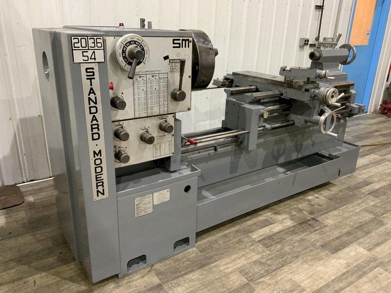 20/36" X 56" STANDARD MODERN SLIDING BED ENGINE LATHE: STOCK #81266