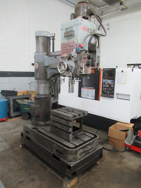 Ikeda RM1000 Radial Arm Drill, 42" Arm, 11" Column,