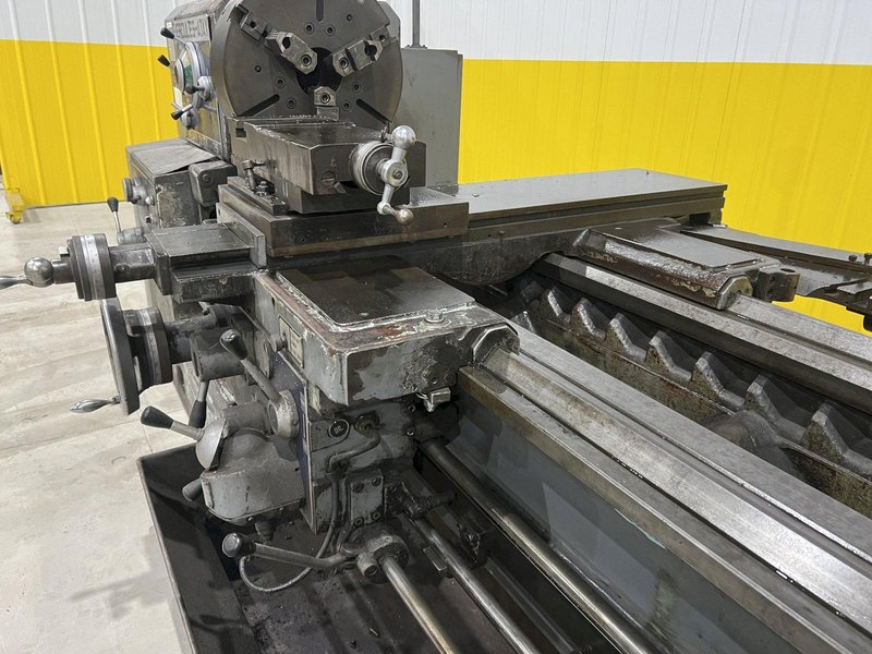 27&quot; x 84&quot; HERCULES AJAX MODEL #HR2000 #25 HEAVY DUTY GAP BED ENGINE LATHE, 4&quot; HOLE: STOCK #19837