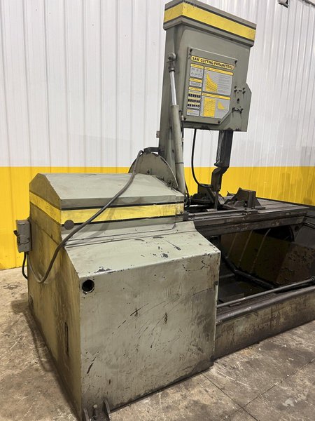 18" X 20" HYD-MECH MODEL #V-18 SEMI-AUTOMATIC VERTICAL BANDSAW: YOBRO #24580