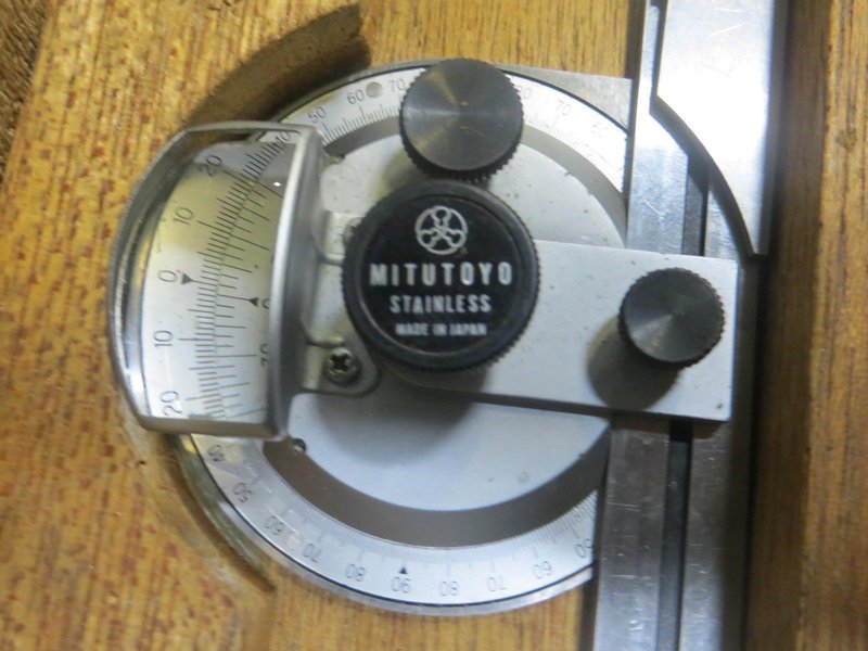 Mitutoyo Protractor W Wood Box- Auction Item
