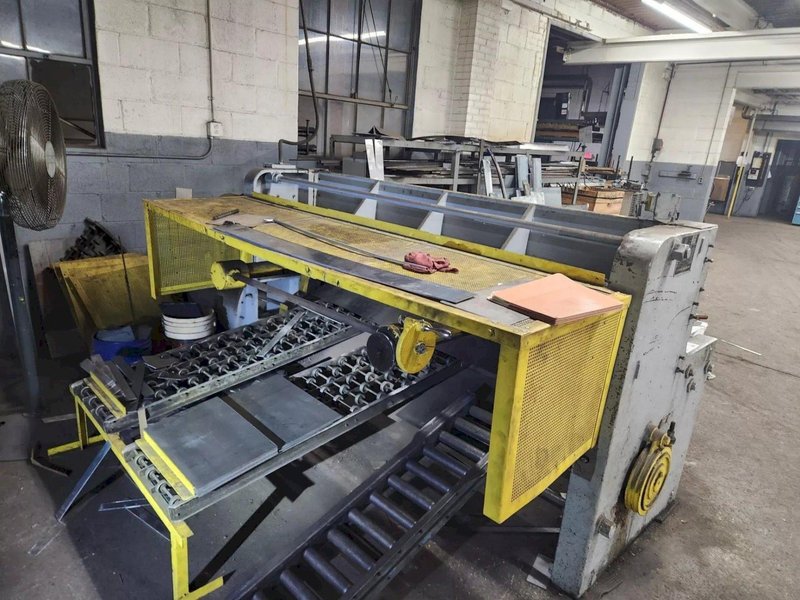 6' X 10 GA STAMCO 13000A MECHANICAL SHEAR. STOCK # 0219726.