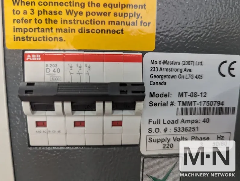 12 ZONE MOLD MASTERS MODEL MT-08-12 HOT RUNNER CONTROL MFG 2007