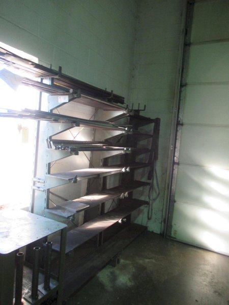Cantilever Racking, Adjustable with Assorted Round and Flat Stock- Auction Item