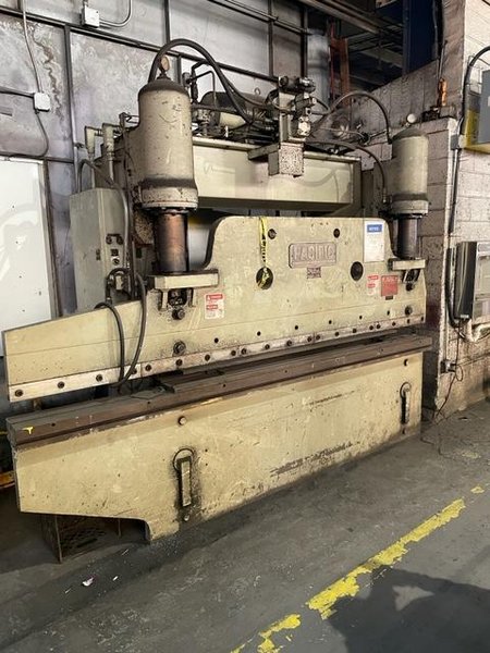 100 Ton x 10' Pacific Hydraulic Press Brake, 7" Stroke, 6'-4" Between Housings, No Back Gauge