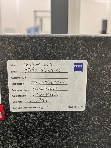 2019 ZEISS Contura G3 10.12.6 RDS | Coordinate Measuring Machines