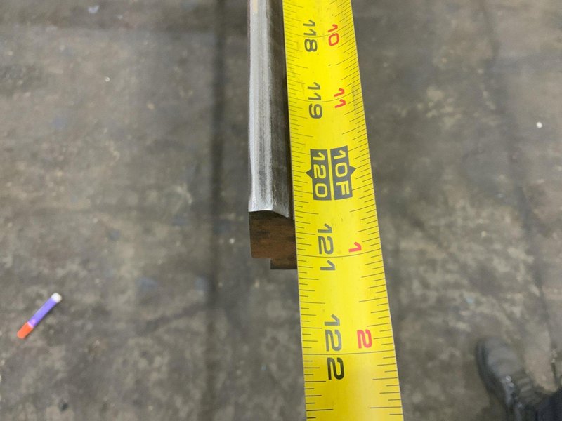 120"X 1/2" OPENING FEMALE PRESS BRAKE DIE: STOCK #80814