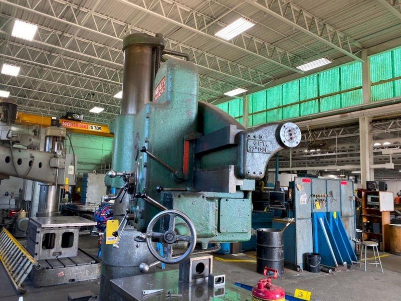 6&#039; X 17&quot; AMERICAN HOLE WIZARD RADIAL ARM DRILL. STOCK # 0644123