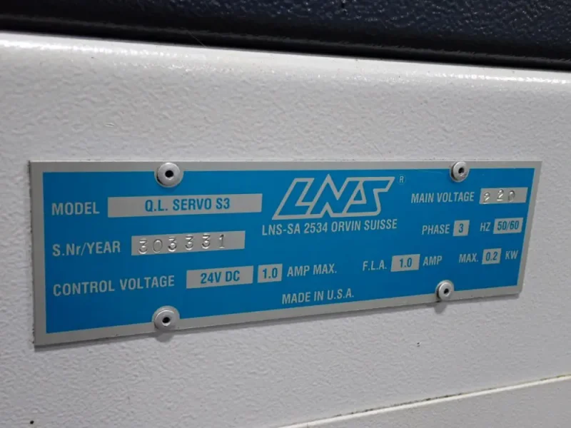 LNS 63" AUTOMATIC BAR FEEDER   -  Q.L.SERVO S3