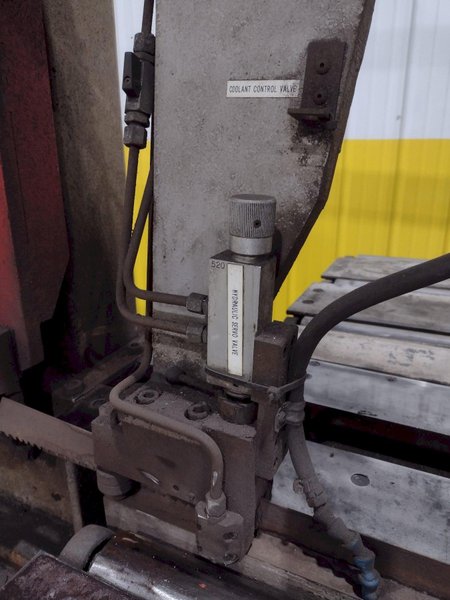 14" X 20.5" BOMAR MODEL #SL-520 SEMI-AUTOMATIC DUAL POST HORIZONTAL BAND SAW, 2003: STOCK #19577