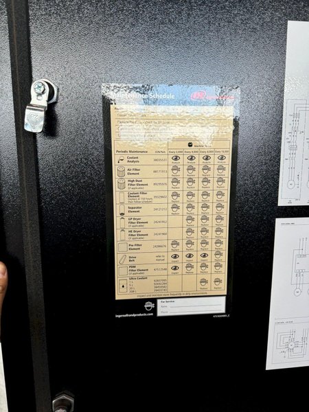 5 HP INGERSOLL-RAND R4i-A 125 AIR COMPRESSOR W/ AIR DRYER. STOCK #0892724