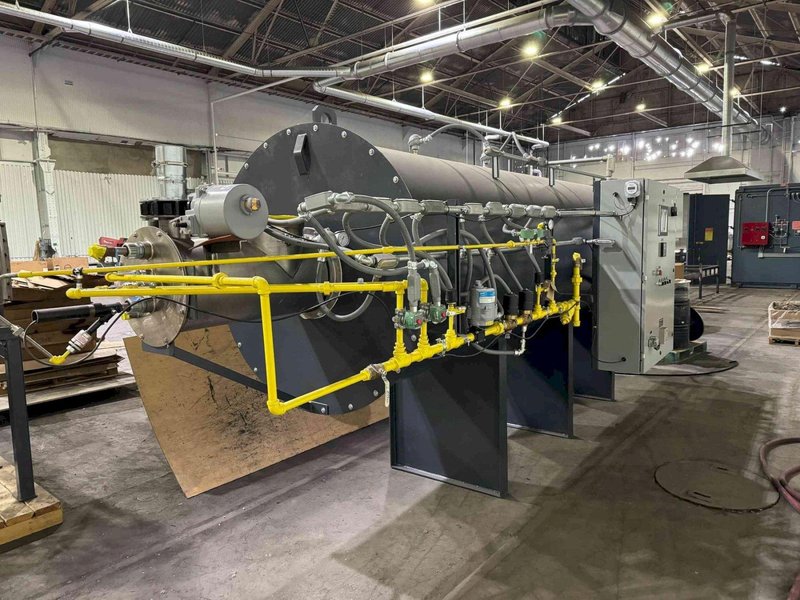 Thermal Oxidizer – 2022 – Horizontal Burner &amp; Chamber – Industrial VOC Emissions Control System