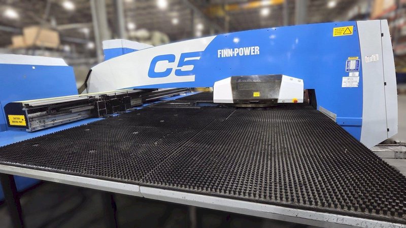 33 Ton Finn-Power C5 Turret Punch, 2008 – 8 Auto Index Stations