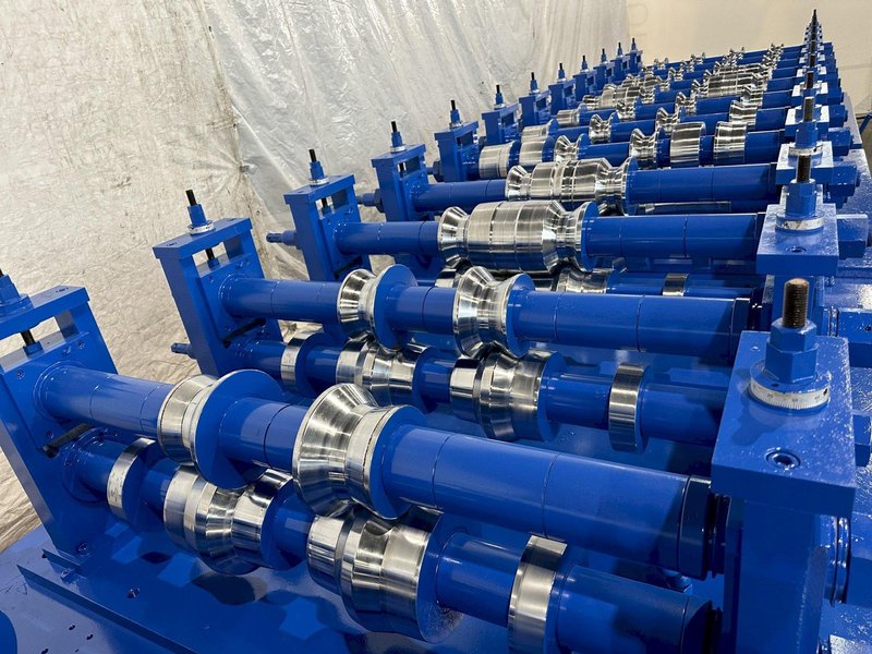 14 STAND X 3-1/2&quot; X 50&quot; BRADBURY SHADOW PANEL RAFTED ROLLFORMING LINE. STOCK # 0205722