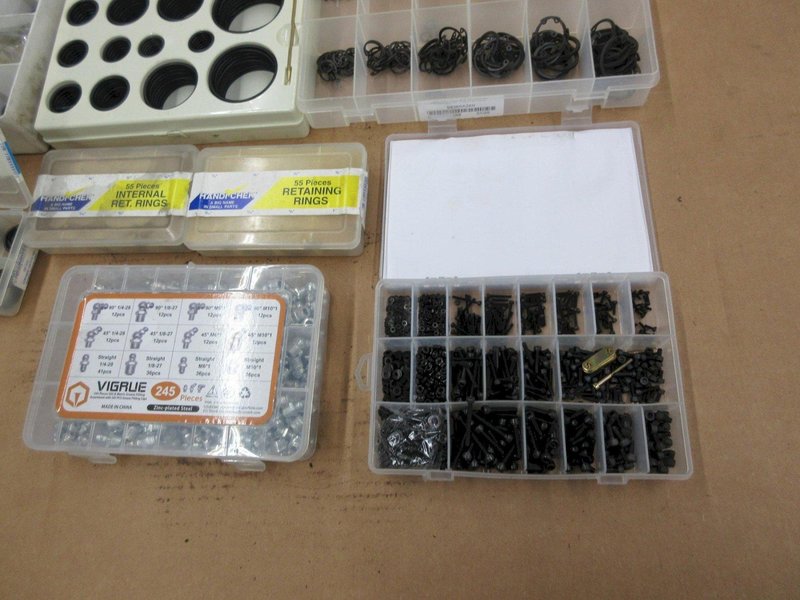 Hardware Snap Rings, Orings, Grease Zerks, Small Metric Bolts- Auction Item