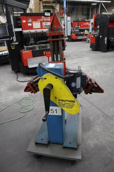 Press Room Equipment ASRM-131200 Motorizes Coil Reel, 1,200 Lb Capacity, 12&quot; Wide Coil Capacity, Manual Expand- Auction Item