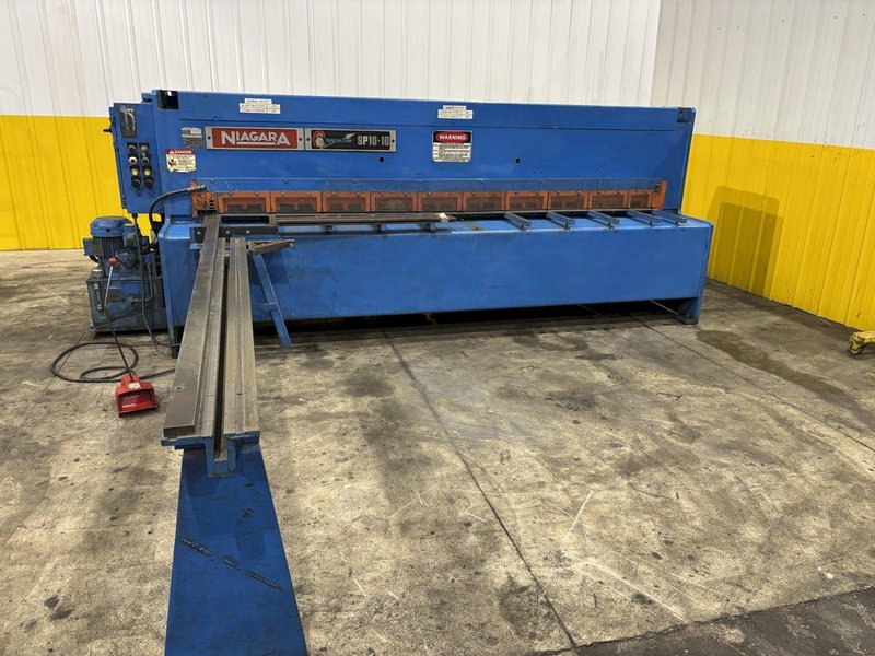 10&#039; X 10 GAUGE NIAGARA MODEL #SPARTAN SP10-10 HYDRAULIC SHEAR: STOCK #22633