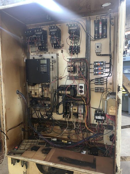 40" WIDE X .190" ROWE MODEL #C9-40 POWERED 5 ROLL COIL STRAIGHTENER: STOCK #13909