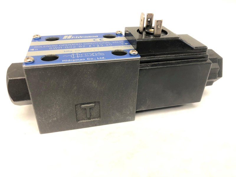 HIDRAMAN HYDRAULIC SOLENOID OPERATED DIRECTIONAL VALVE SWH-G02-B2-A120-20: STOCK #14405