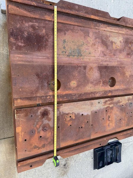 63&quot; X 240&quot; X 6&quot; T-SLOTTED FLOOR PLATE. STOCK # 1002625