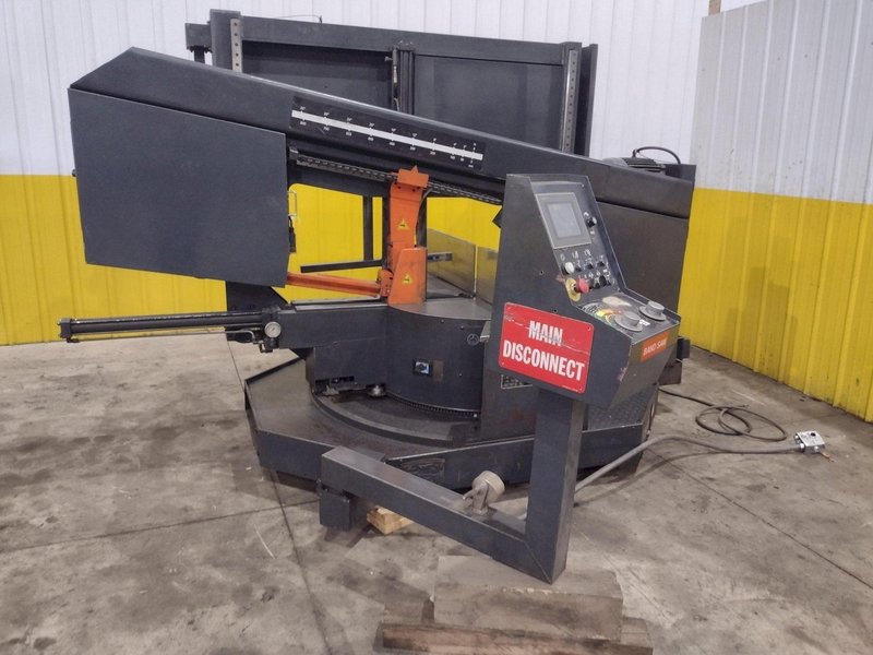 16&quot; X 28&quot; COSEN MODEL #SH-710LDM HORIZONTAL 60° MITERING BAND SAW: STOCK #23643