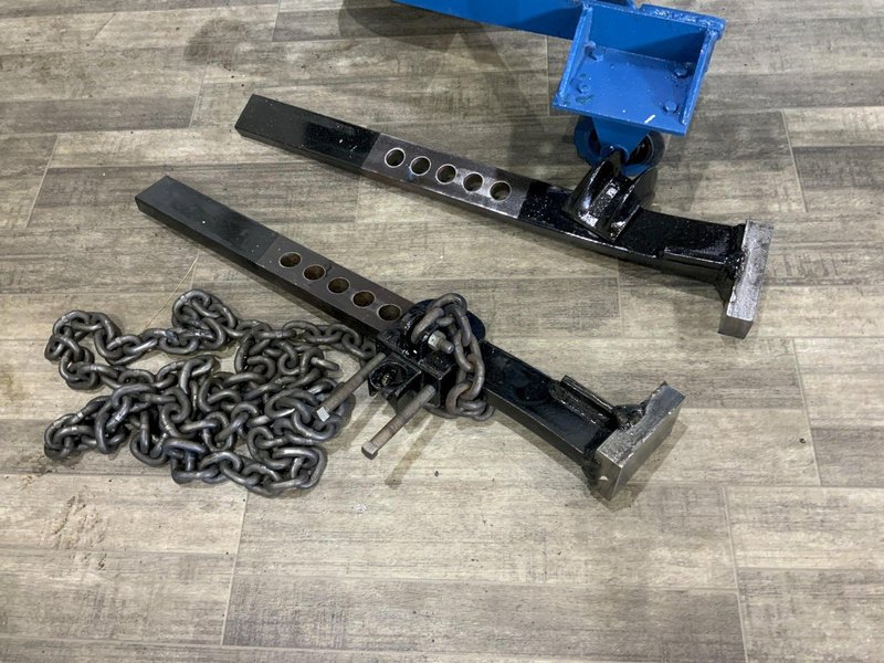 100 TON POWER TEAM HORIZONTAL HYDRAULIC WHEEL PULLER: STOCK #81066