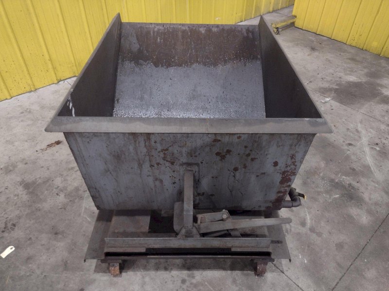24" X 36" X 36" DUMP HOPPER WITH CASTER WHEELS: STOCK #22896