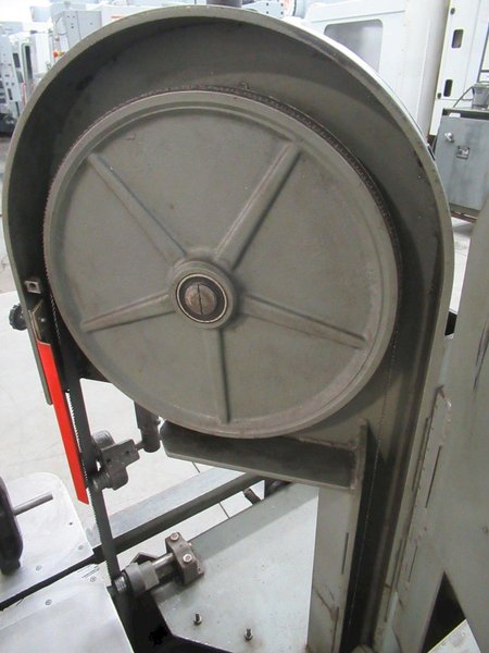 Roll-In Vertical Band Saw, 3/4" Blade, Gravity Blade Feed,Vise and Clamp