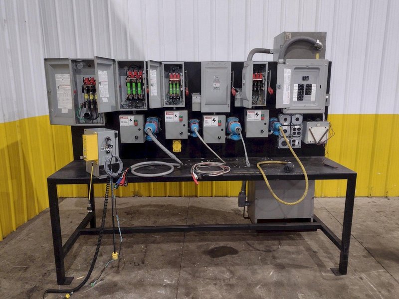 3 PHASE (240 &amp; 480 VOLT) ELECTRIC TEST BENCH WITH 15 &amp; 45 KVA TRANSFORMER: YOBRO #25298