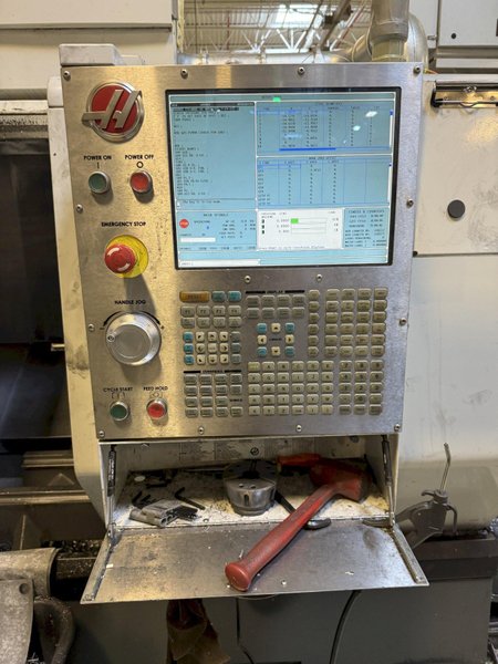 Used 2012 Haas ST-20 CNC Lathe with Bar Feeder For Sale