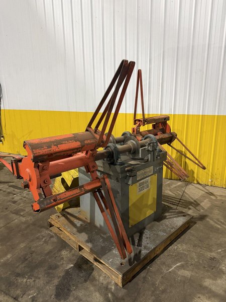 3,000 LBS X 24" MARION MANUFACTURING DOUBLE END PULL OFF COIL REEL UNCOILER: YOBRO #26062