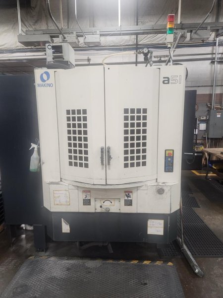 Makino A51 HMC, 2010 – Full 4th Axis, 300 PSI Coolant Thru Spindle, 60-ATC, Pro 5 CNC Control