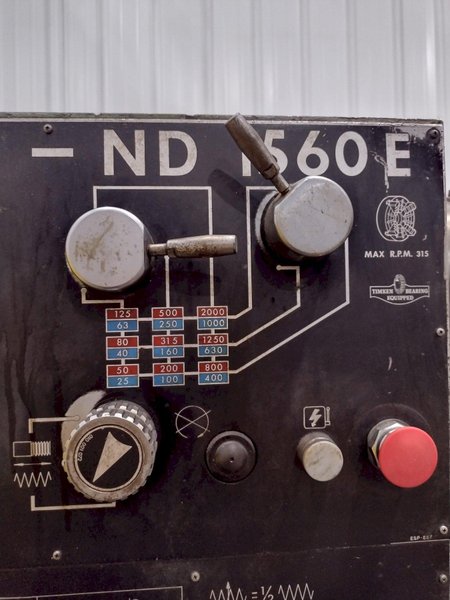 15&quot; X 60&quot; CLAUSING NARDINI MODEL #ND1560 GAP BED ENGINE LATHE, 2&quot; HOLE: STOCK #19154