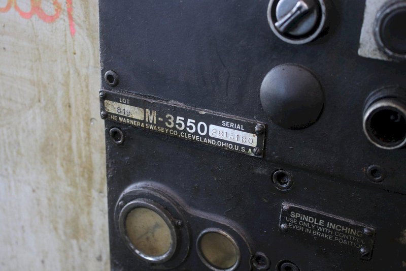 WARNER &amp; SWASEY MODEL #4A/M3500 TURRET LATHE: STOCK #75060