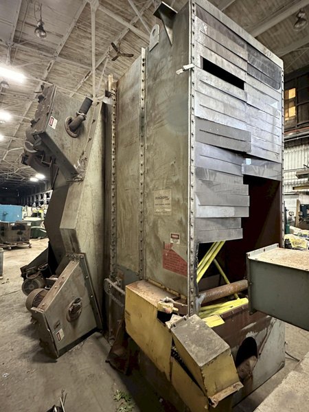 48&quot; X 96&quot; X 8 WHEEL PANGBORN MODEL #ES-1838-22 ROLLER CONVEYOR PASS-THRU BLAST SYSTEM, NEW 2007: STOCK #21212