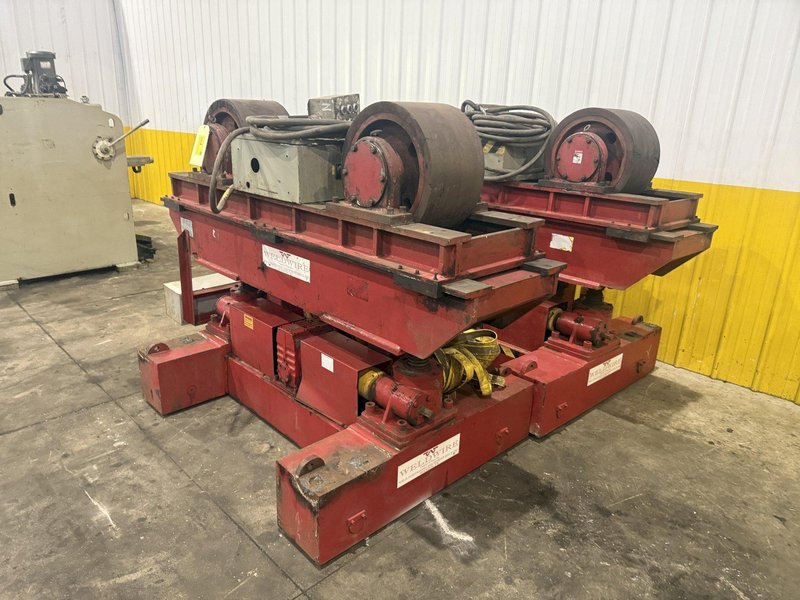 300 TON X 120" DIAMETER WELDWIRE MODEL #CAS-150 TRACK MOUNTED POWERED TANK TURNING ROLLS, 1 DRIVE &amp; 3 IDLERS: YOBRO #25736