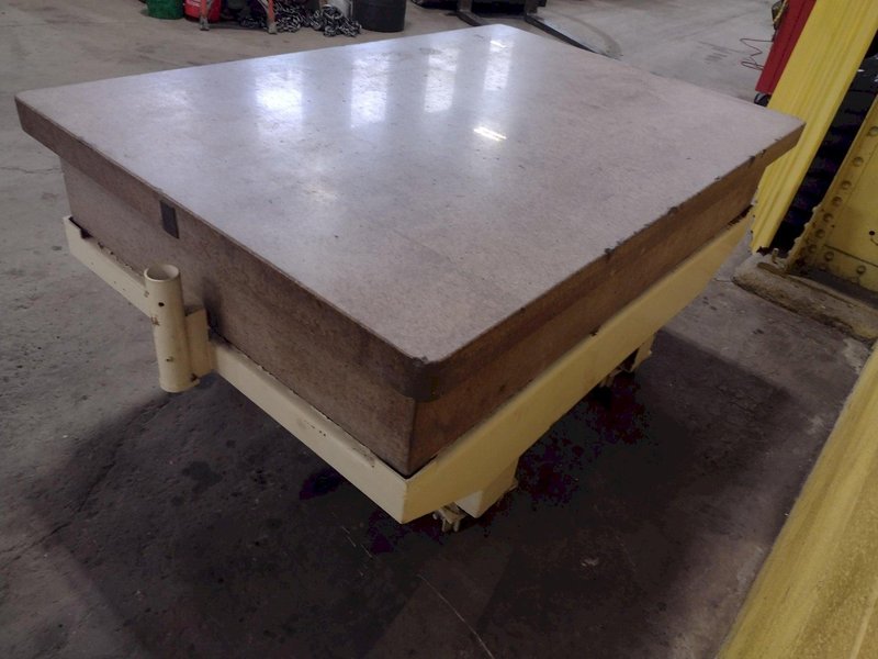 72 X 48&quot; X 12&quot; 4 LIP PINK GRANITE SURFACE PLATE WITH STAND: STOCK 17346