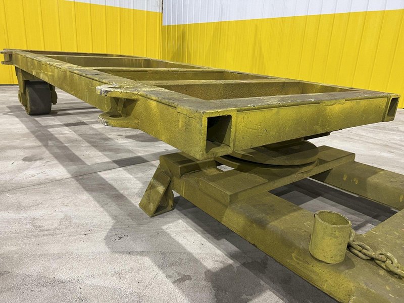 10,000 LBS X  42&quot; X 120&quot; HEAVY DUTY MOBILE TRANSFER CART WITH FORK POCKETS: STOCK #20244