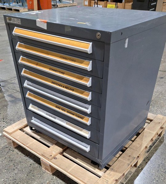 STANLEY VIDMAR 8 DRAWER MODULAR CABINET USED