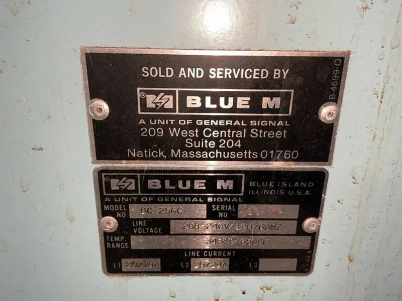 BLUE M 20” X 20” X 24” OVEN   -  DC-256C