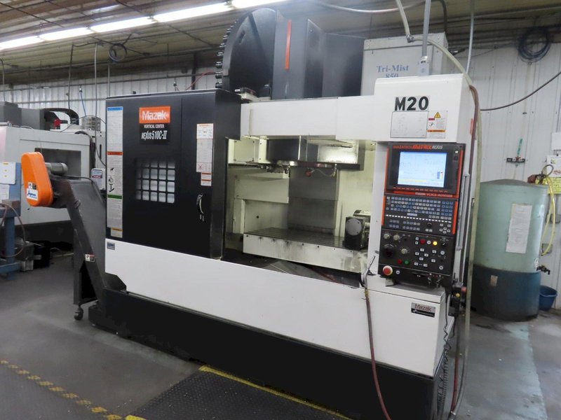Mazak VCN 510C-II CNC Vertical Machining Center, Mazatrol Matrix CNC Control, Rotary Table, 4th Axis Drive, 12K RPM, 48 ATC, Probing and MORE!- Auction Item