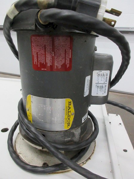 Used Haas Older Style 35 Gallon Coolant Tank with Low Pressure Baldor Coolant Pump and 3 Prong Plug