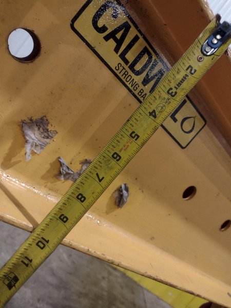 10,000 LBS X 128" X 10" CALDWELL MODEL #17-5-10 SPREADER BAR: YOBRO #24577