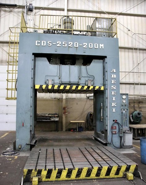200 TON ABESEIKI CDS-2520-200M HYDRAULIC SPOTTING PRESS. STOCK # 0771726