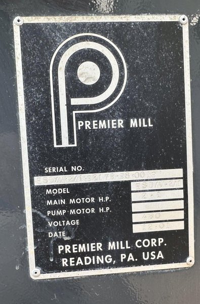 2001 PREMIER ESD/V-2/1 Mixer / Disperser